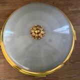 Gilded bronze and glass ceiling light