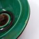 Vintage ceramic and leather ashtray from the 1950s