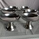 6 coupes à glace en inox vintage