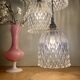 Vintage glass triple globe waterfall pendant light