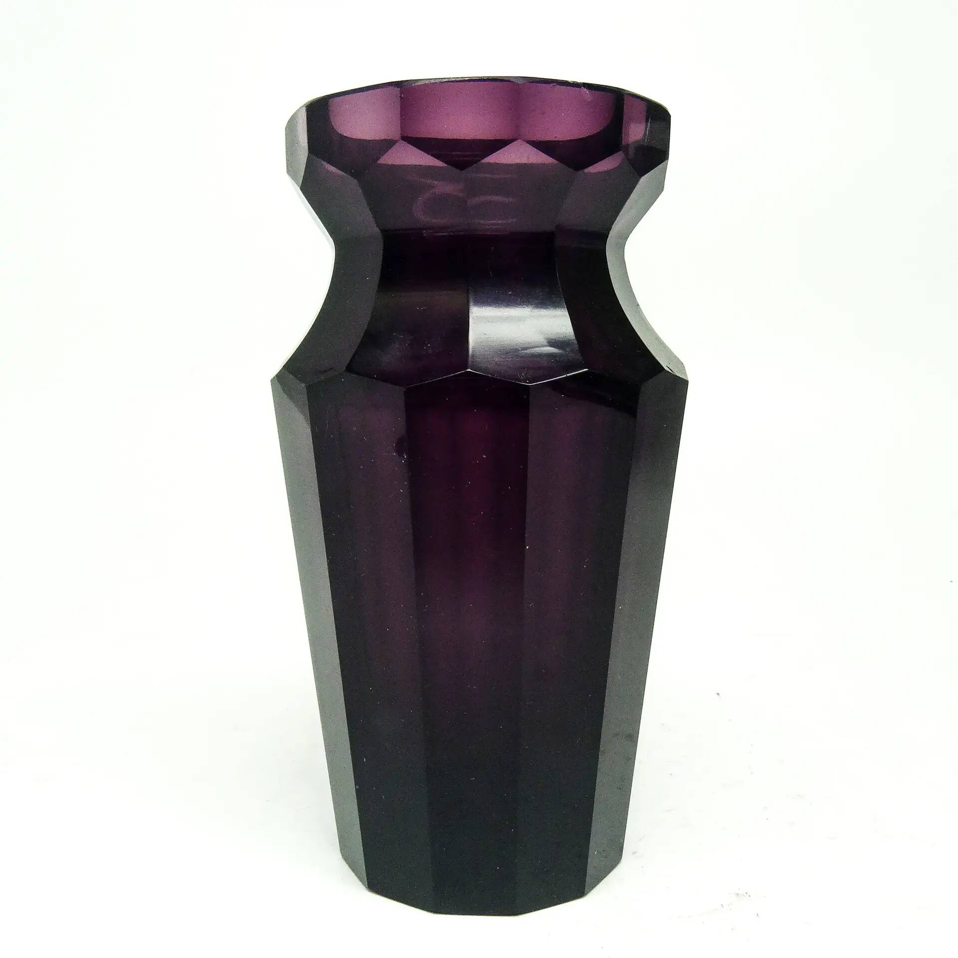 Vase, crystal, Moser, Bohemia, 19th century