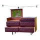 Commode coiffeuse modèle "ingrid" produit par Mondial literie.