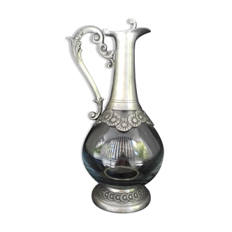 Vintage Decanter - Glass & 95% Pewter