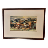 Impressionist watercolor and fauvism - signed Joël Giraud - perfect condition + 4 CDs