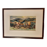 Aquarelle impressionniste et fauvisme - signée Joël Giraud - parfait état + 4 CD