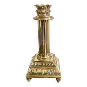 Empire style gold candle holder