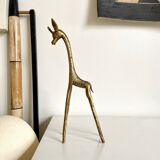 Golden brass giraffe
