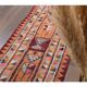 1970s Vintage Turkish Hand-Knotted Wool Cotton Orange Runner Rug 86x288