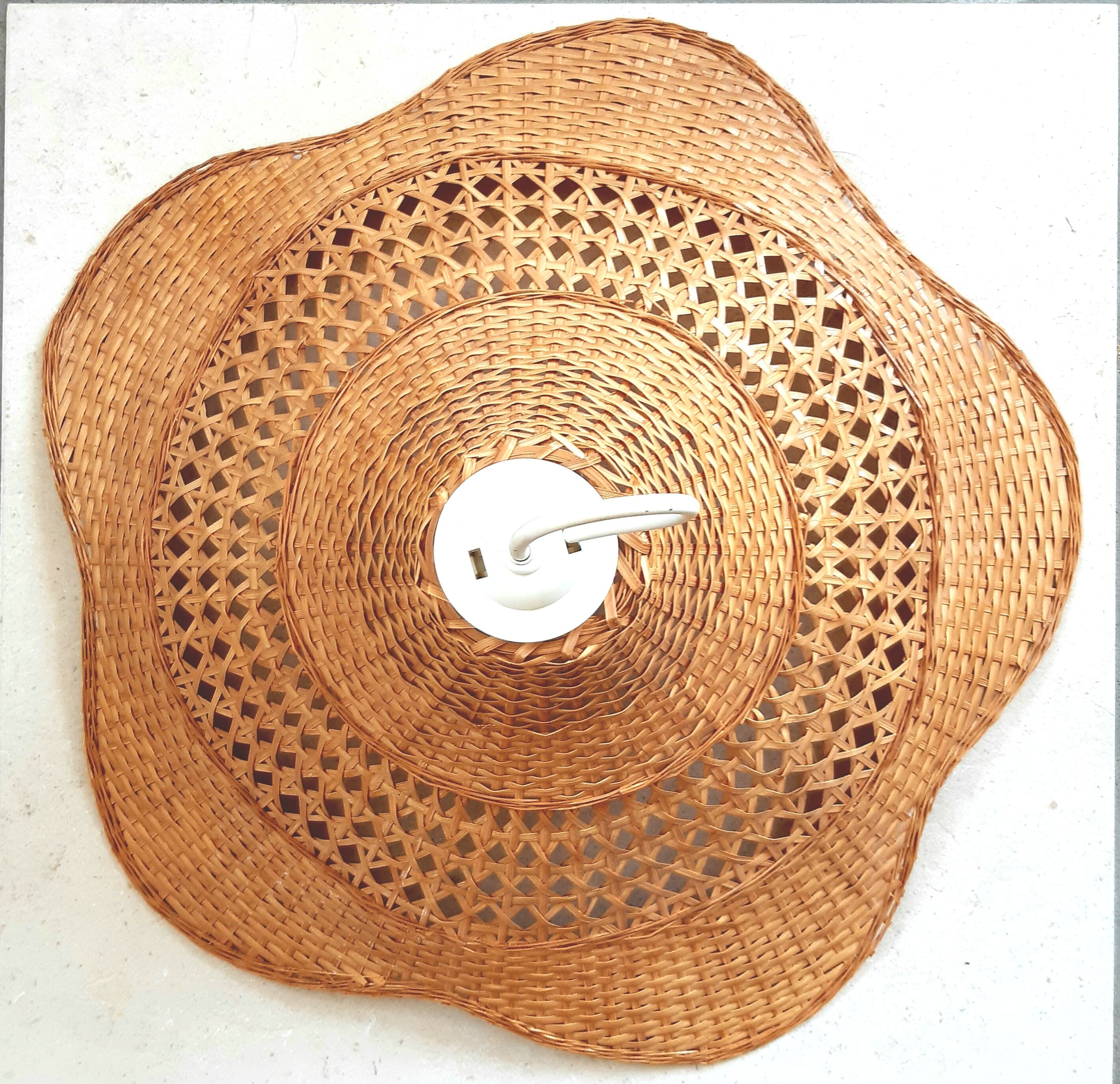 Vintage rattan chandelier