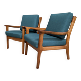 Set Teak Danish chairs by Jull Kristensen 1960s