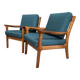 Set Teak Danish chairs by Jull Kristensen 1960s