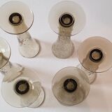 6 allain Guillot champagne flutes