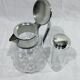 Crystal and silver-plated jug