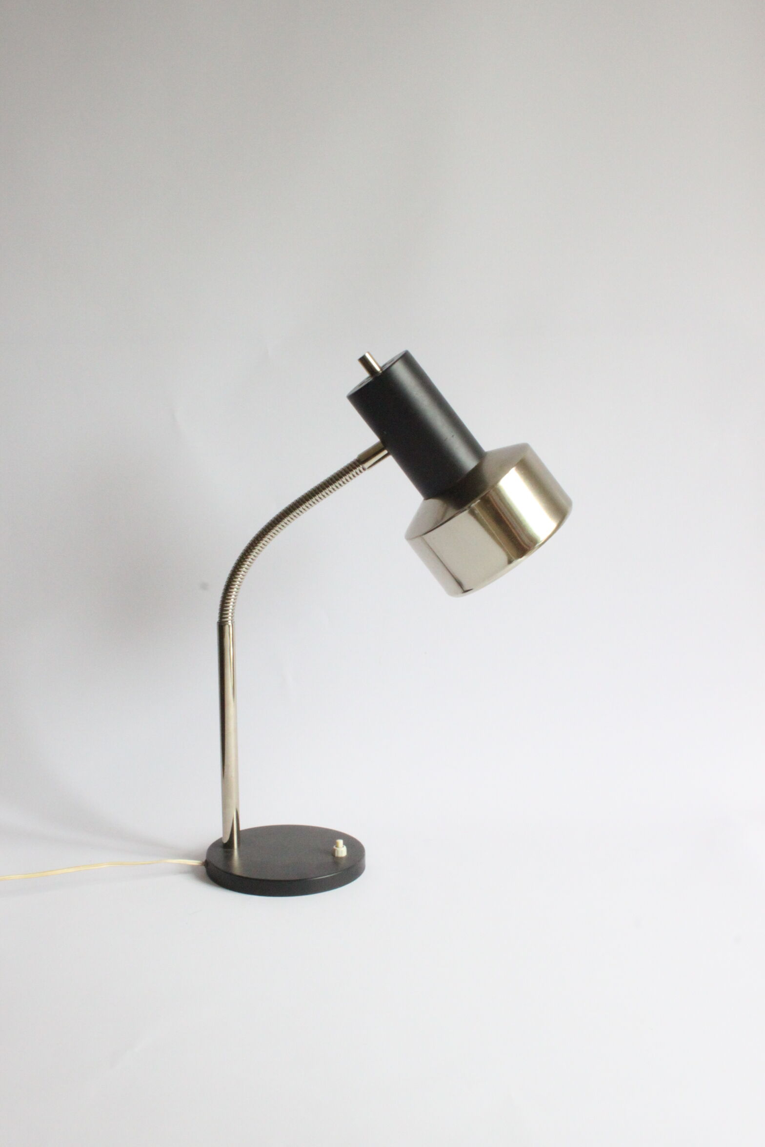Gooseneck Copper Desk Lamp by Massive Belgium 1960s