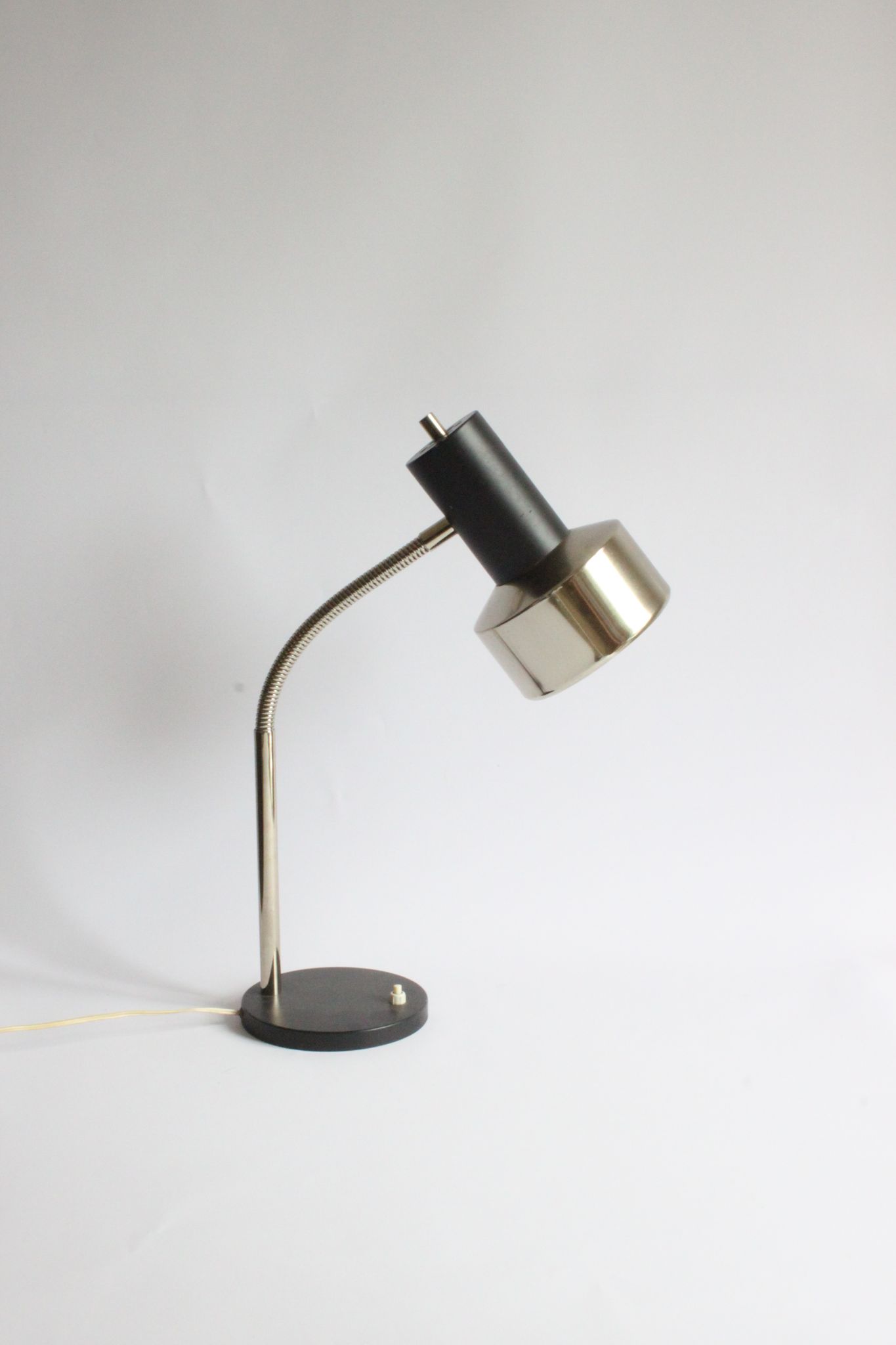 Gooseneck Copper Desk Lamp by Massive Belgium 1960s