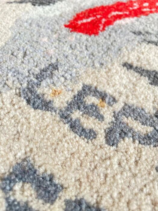 Bernard Quentin The Passage of Time hand-tufted wool art tapestry France 1998