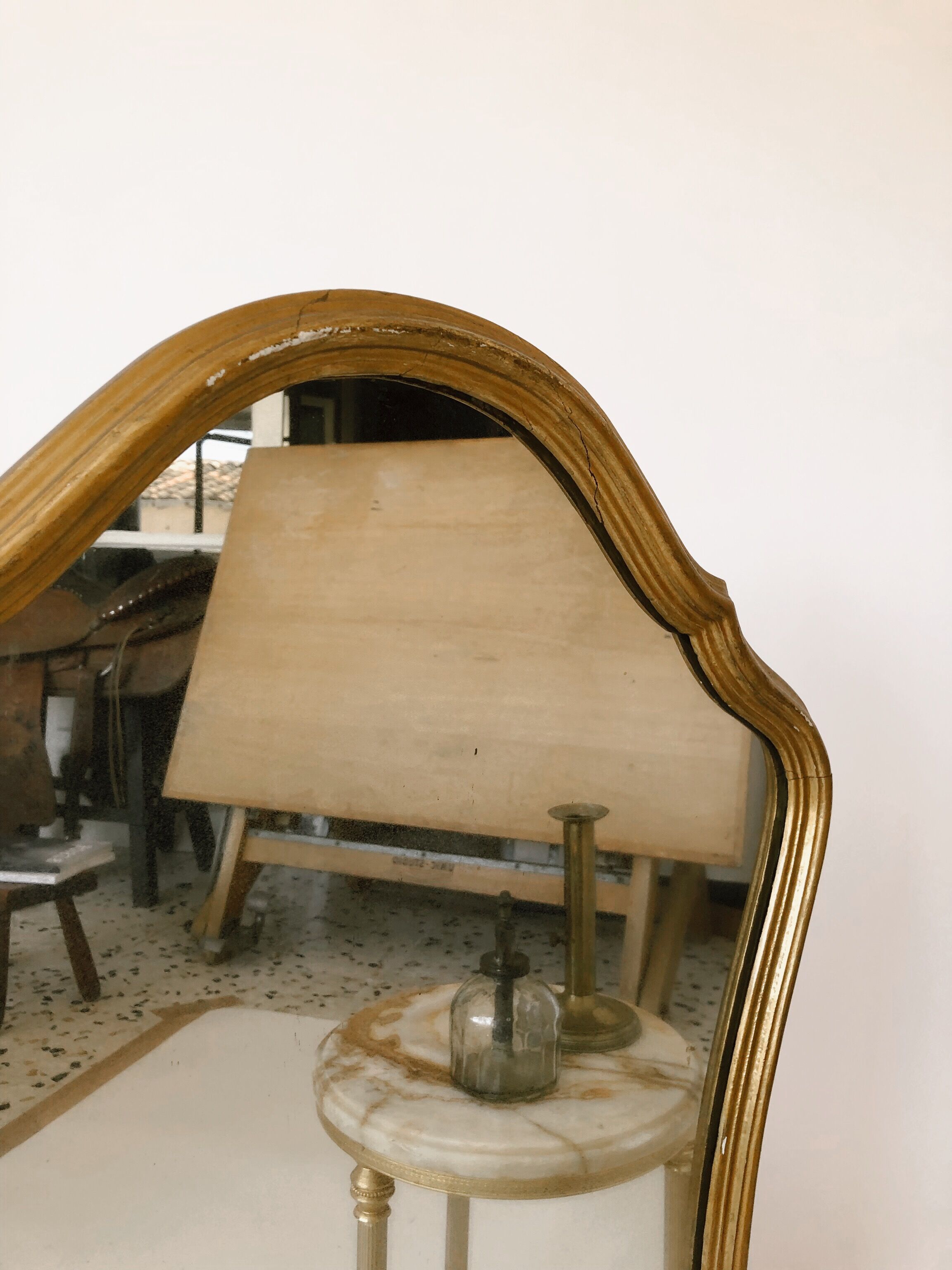 Antique gold mirror 56x81cm