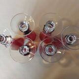 6 vintage champagne flutes