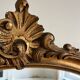 Antique oval gilt mirror.
