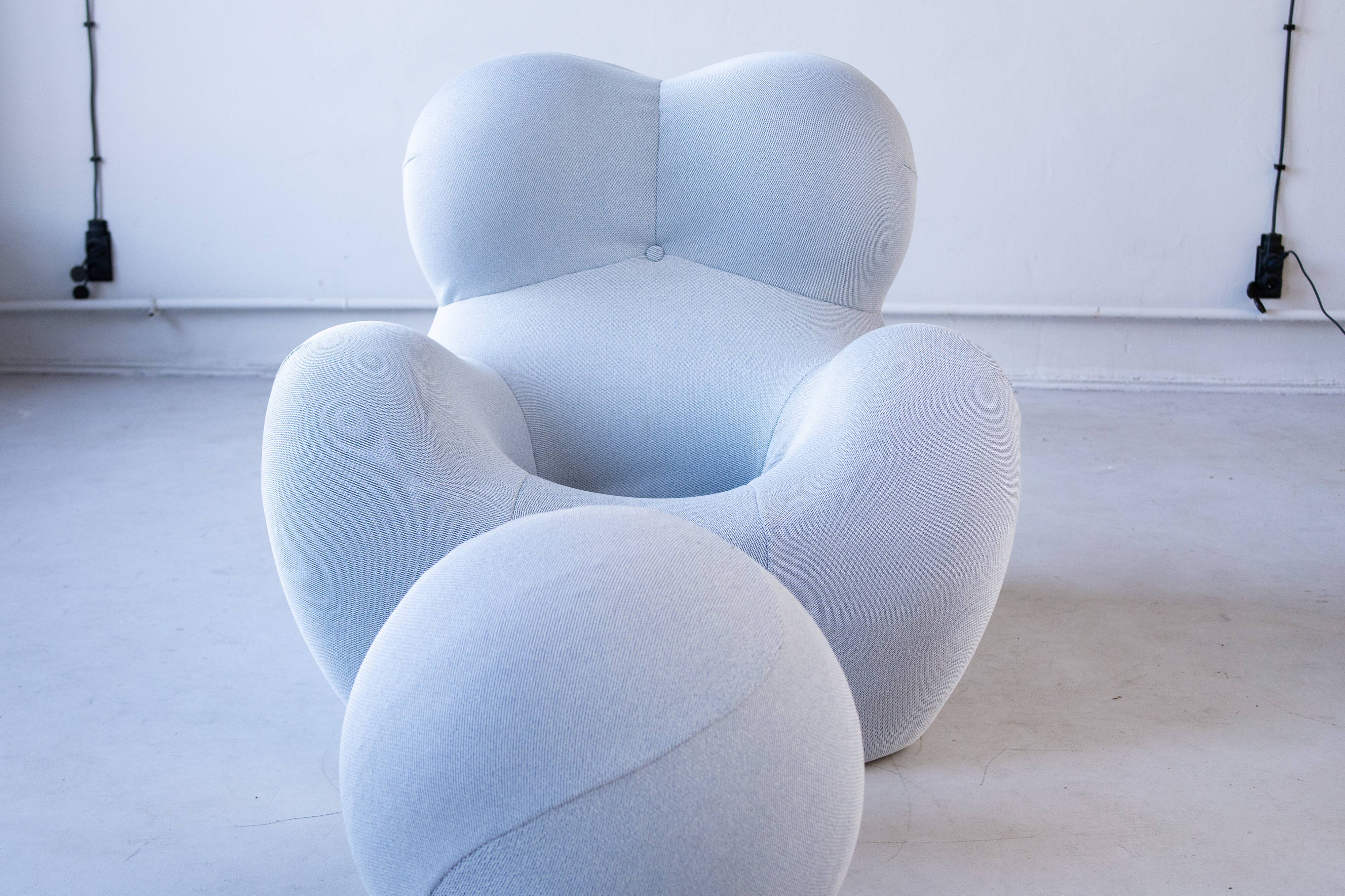 Italian Big Mama Up Chair & Ottoman attributed to Gaetano Pesce for B&B Italia, 2000, Set of 2