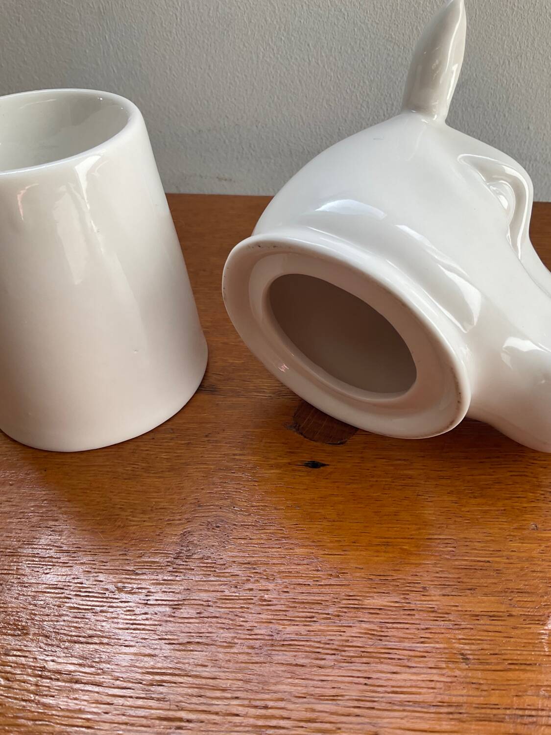 Glazed ceramic butter dish