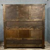 Renaissance sideboard in solid walnut with its original patina circa 1850