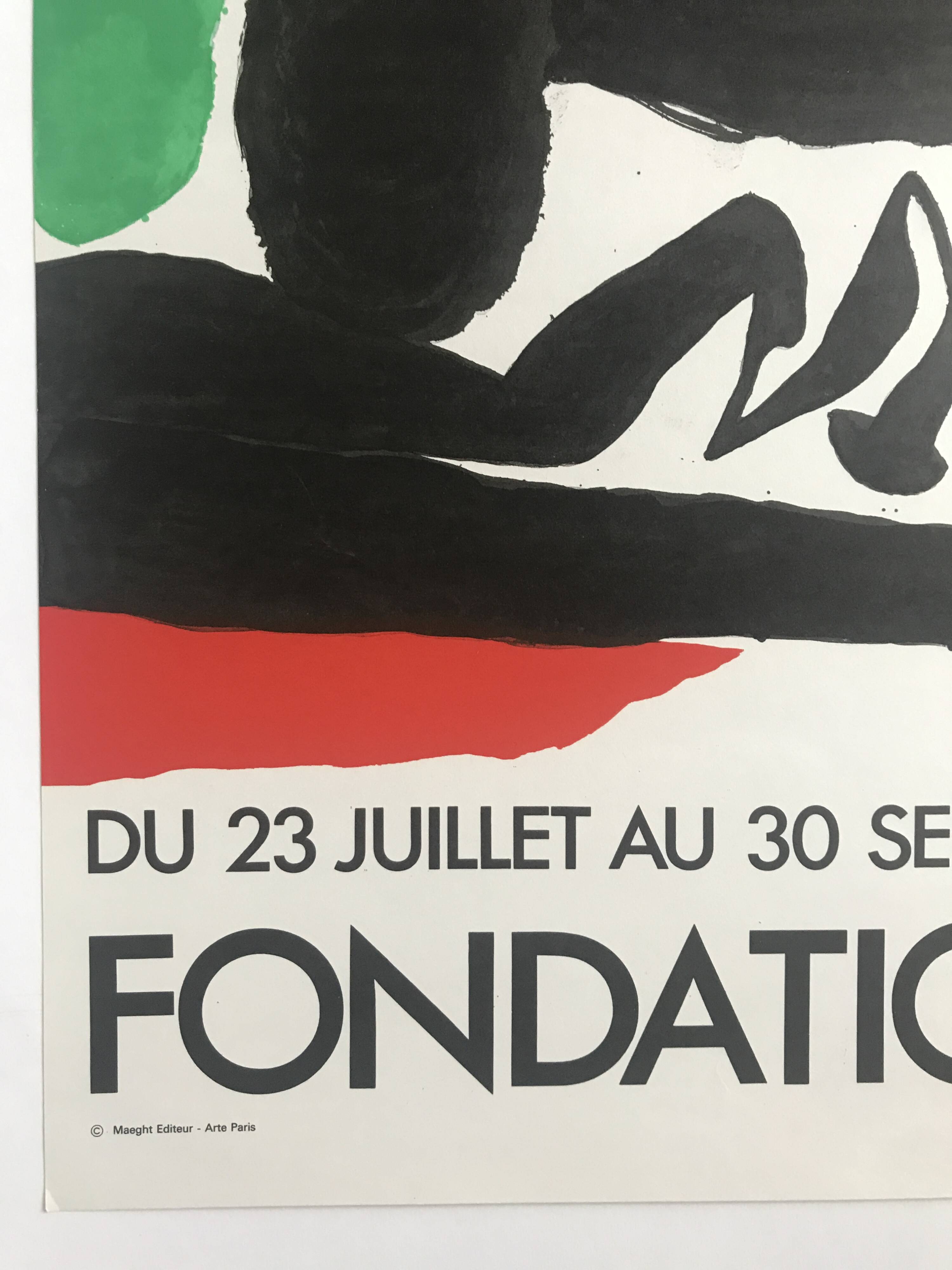 Joan MIRO: Original lithograph poster Fondation Maeght, 1968