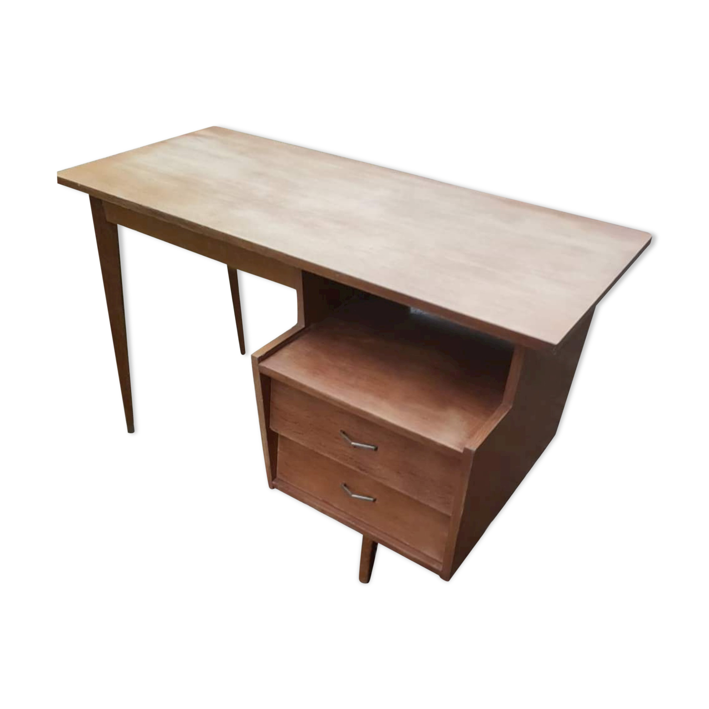 Bureau vintage en chêne clair