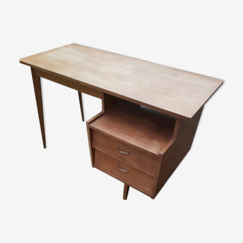 Bureau vintage en chêne clair