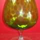 Vase vert en forme de verre à cognac vintage 70'