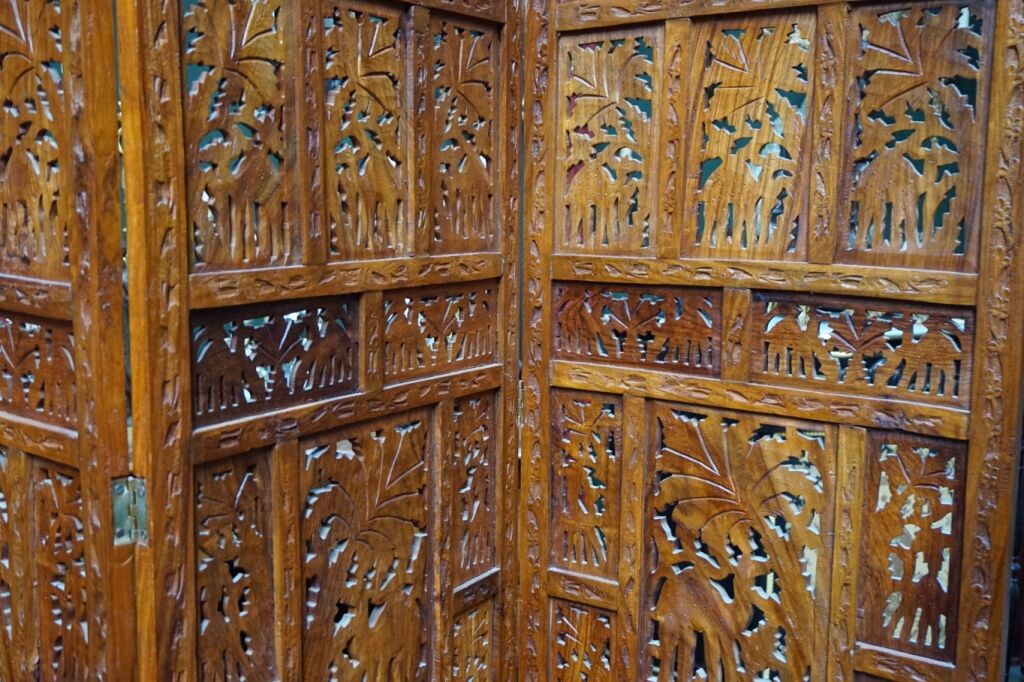 Original screen and authentic indian wooden hand carved