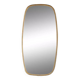 Rearview mirror and free form from the 50s - 60s on gold frame