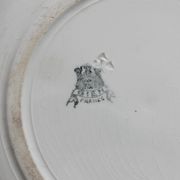 Plat creux saladier blanc en terre de fer Gien