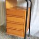 Bureau moderniste en métal et bois - années 60/70