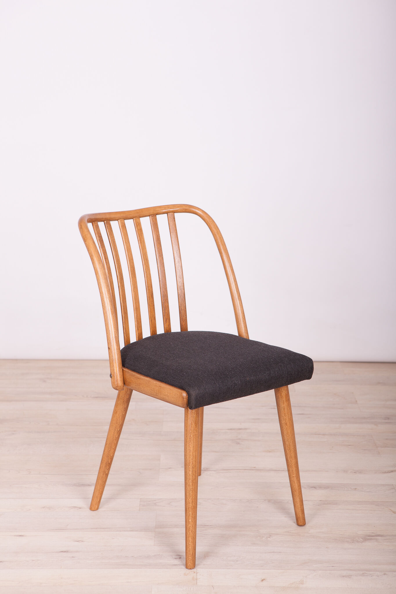 Black Dining Chairs by Antonin Suman for Ton, 1960s, Set of 4