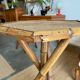 Vintage bamboo side table – Riviera spirit