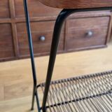Vintage magazine rack side table