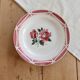 Round serving dish in Sarreguemines earthenware, Cibon model - Floral decoration