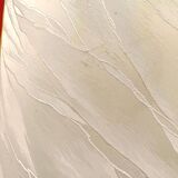 Vintage table lamp in glazed ceramic and gold-tone metal