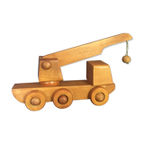 Toy wood truck vintage crane