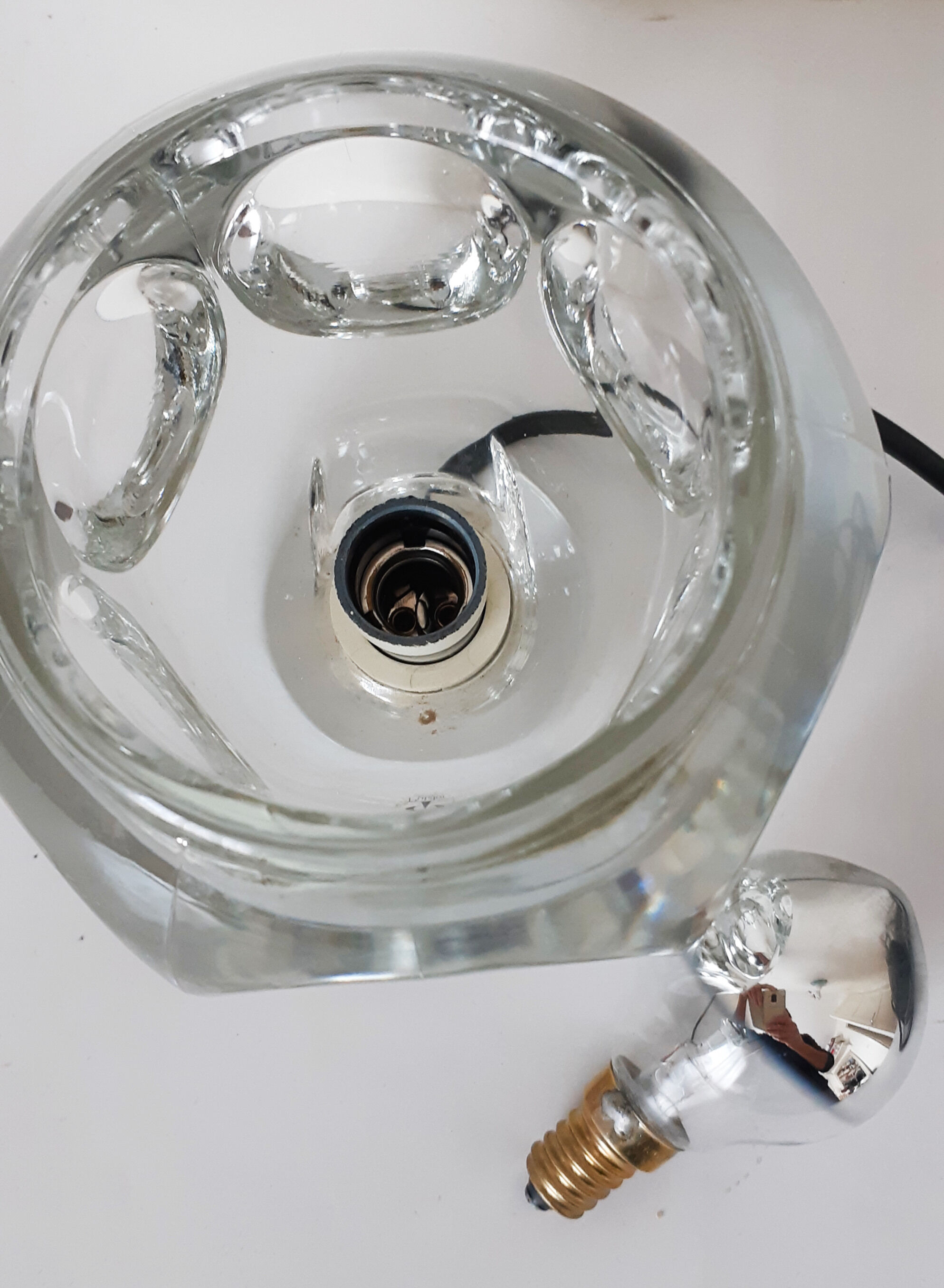 Putzler Table Lamp, ice cube