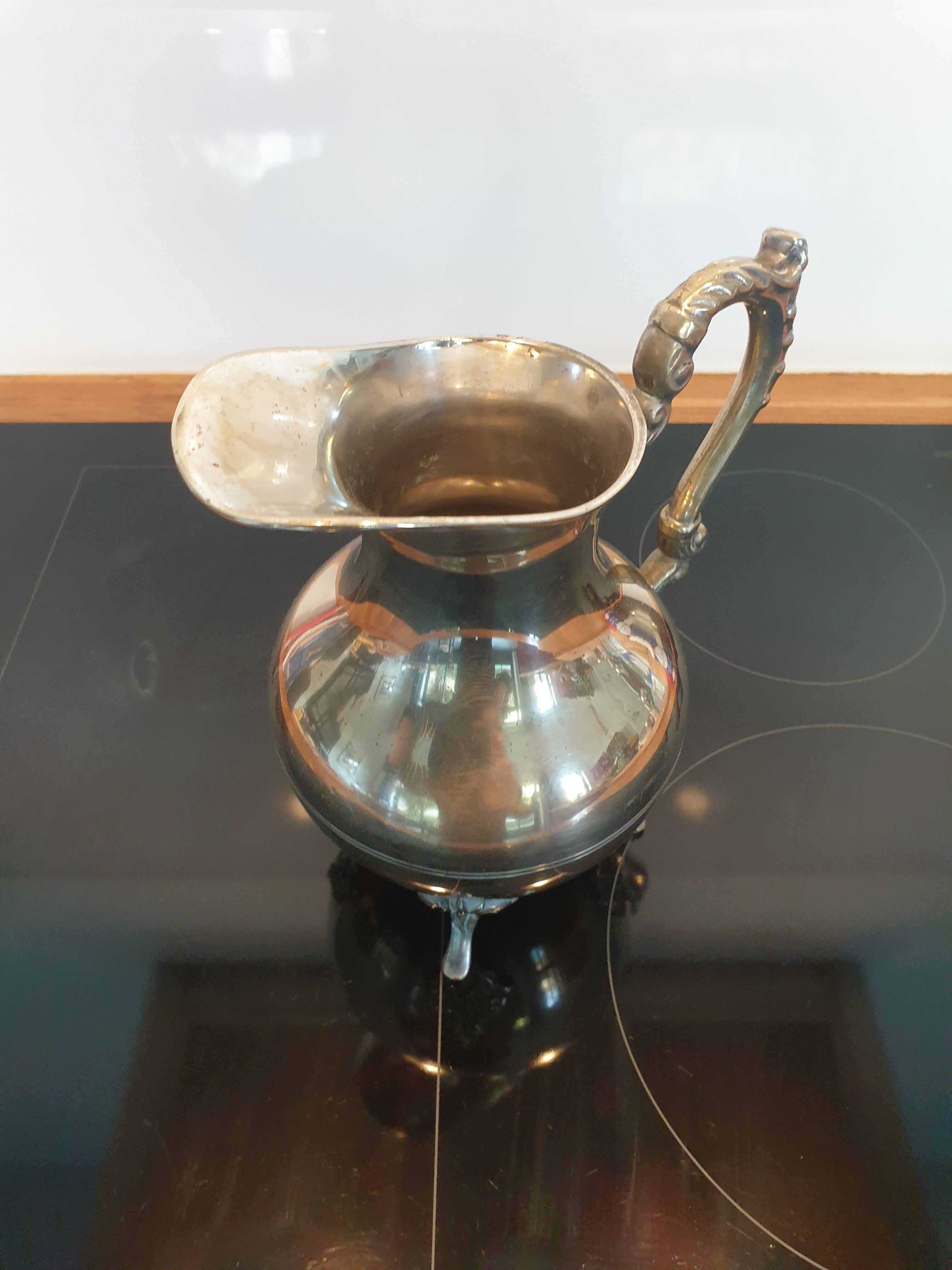 Silver metal pitcher