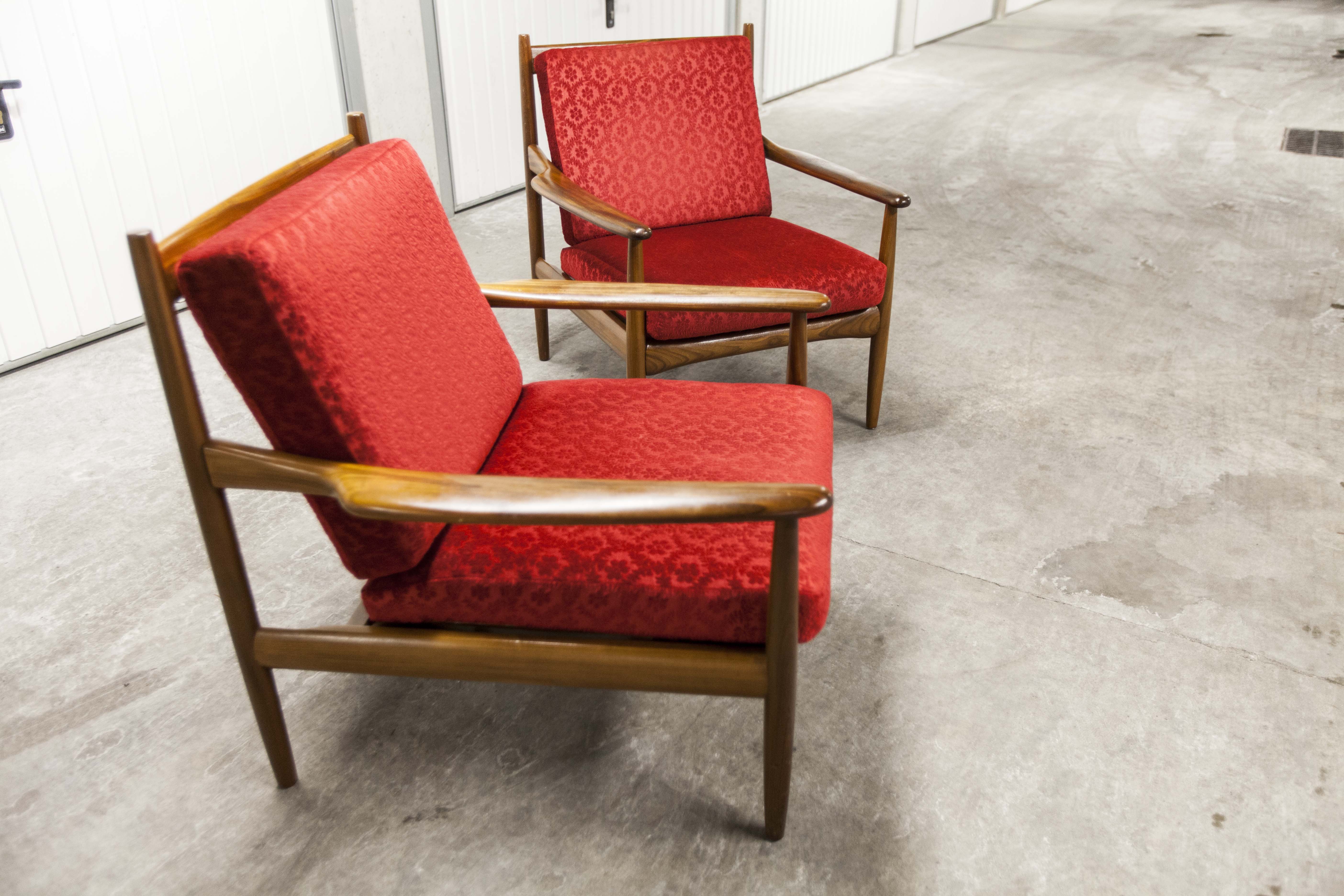 Pair of Scandinavian 60s armchairs