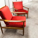Pair of Scandinavian 60s armchairs