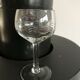 Set of 4 crystal wine glasses engraved 50-60s