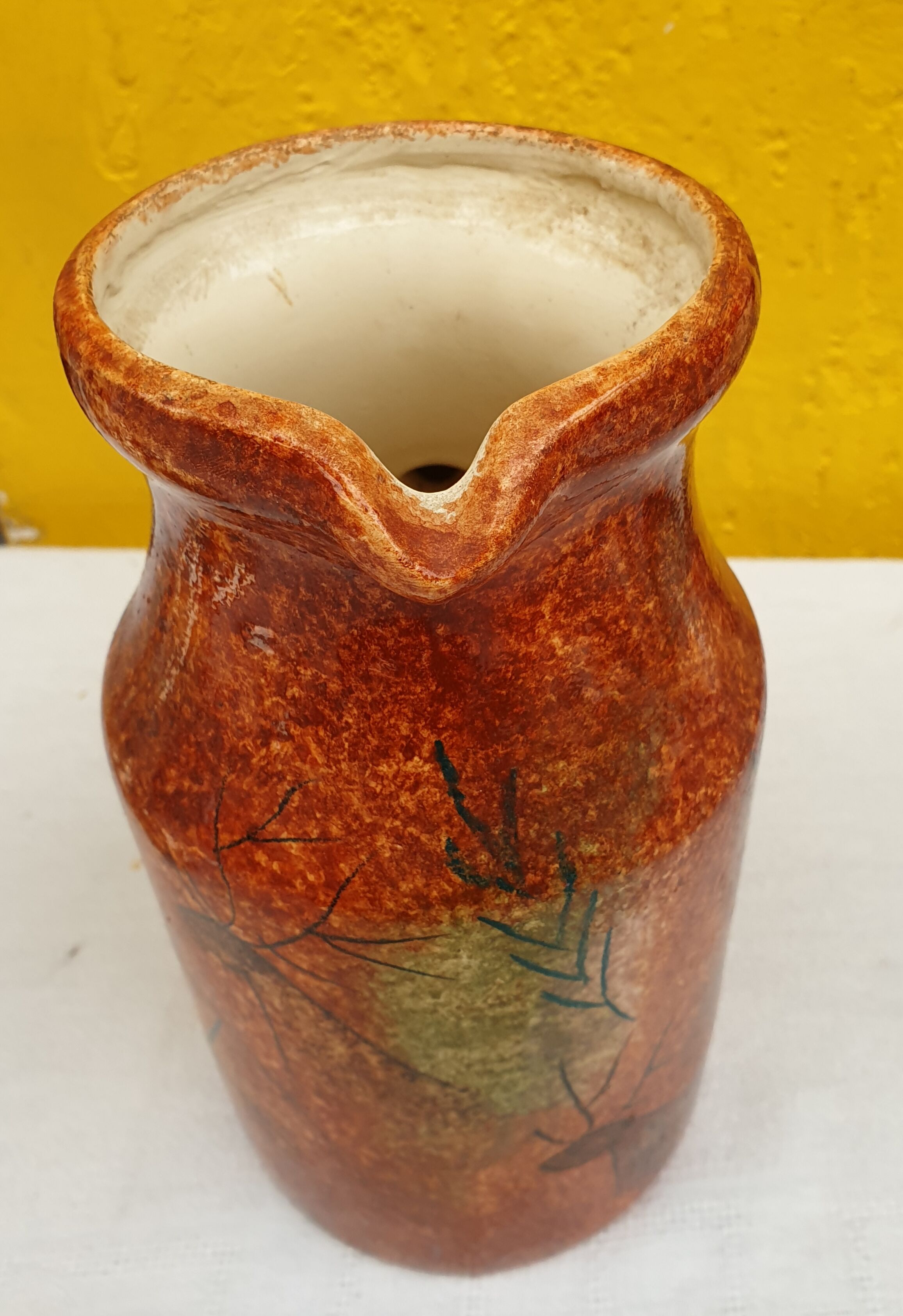 Biot ceramic jug signed Tardieu