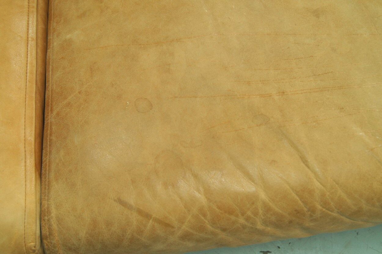 Swedish aniline leather sofa from IRE AB Skillingaryd Mobel, 1970s