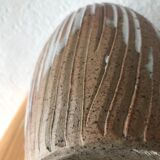 Large enamelled sandstone vase