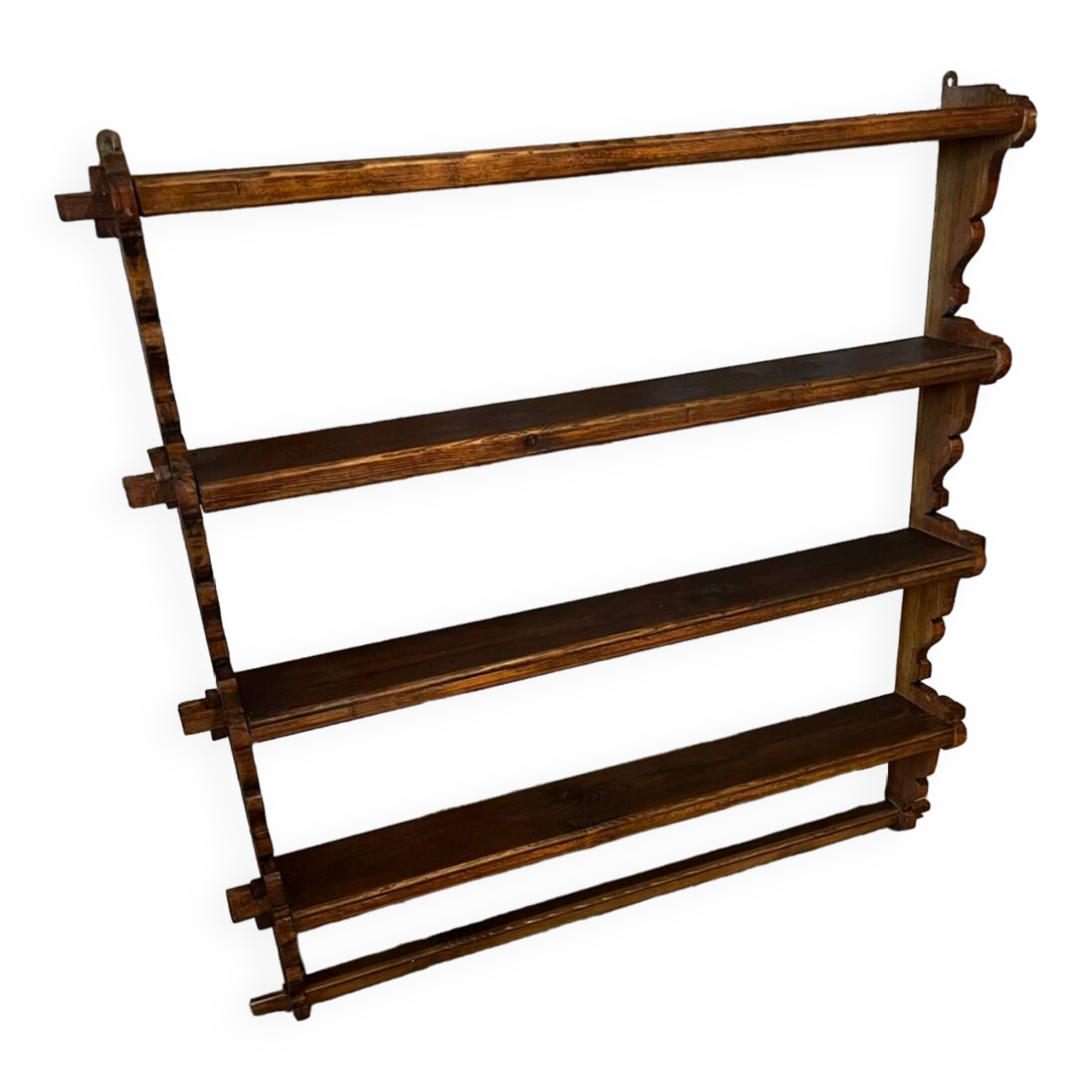 Wooden shelf 1980 chalet style