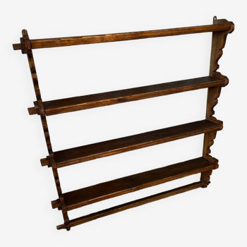 Wooden shelf 1980 chalet style